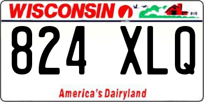 WI license plate 824XLQ