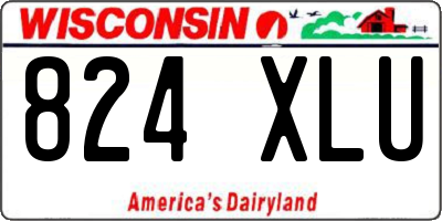 WI license plate 824XLU