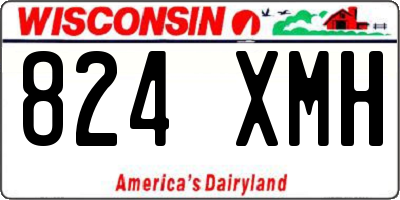 WI license plate 824XMH