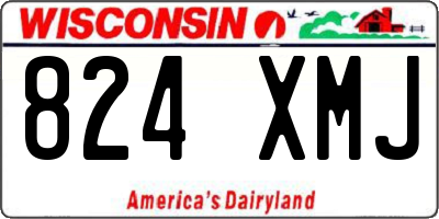 WI license plate 824XMJ