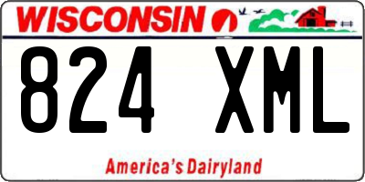 WI license plate 824XML
