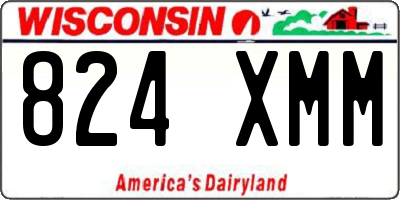 WI license plate 824XMM