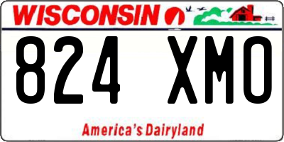 WI license plate 824XMO