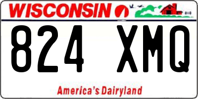 WI license plate 824XMQ