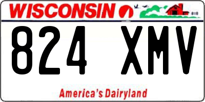 WI license plate 824XMV