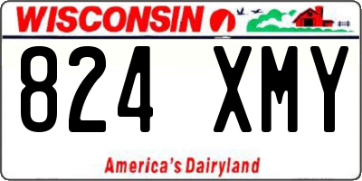 WI license plate 824XMY