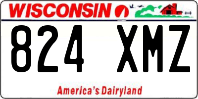 WI license plate 824XMZ