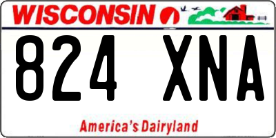 WI license plate 824XNA