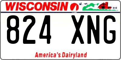 WI license plate 824XNG