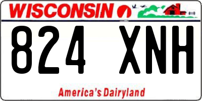 WI license plate 824XNH