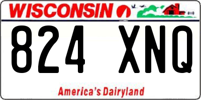 WI license plate 824XNQ