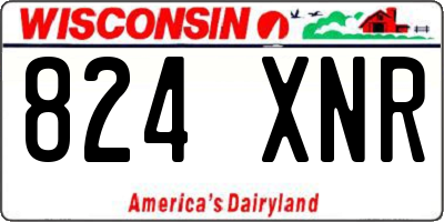 WI license plate 824XNR