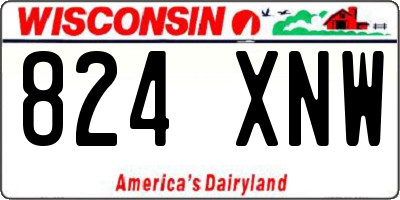 WI license plate 824XNW