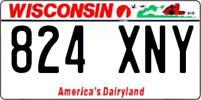 WI license plate 824XNY