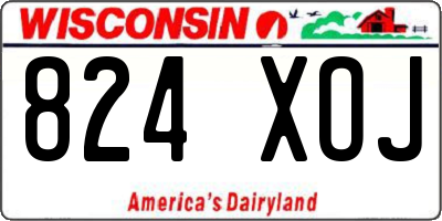 WI license plate 824XOJ