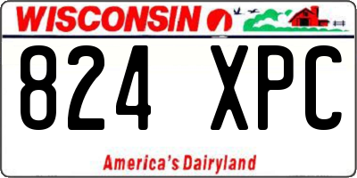 WI license plate 824XPC