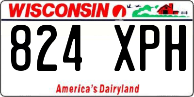 WI license plate 824XPH