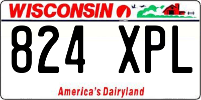 WI license plate 824XPL