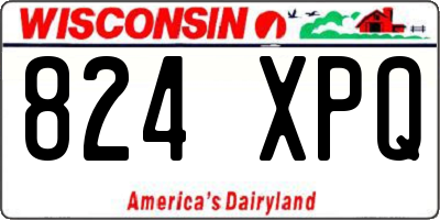 WI license plate 824XPQ