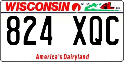 WI license plate 824XQC
