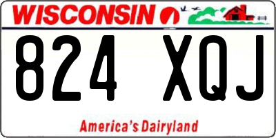 WI license plate 824XQJ