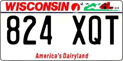WI license plate 824XQT