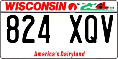 WI license plate 824XQV