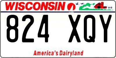 WI license plate 824XQY