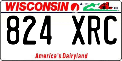 WI license plate 824XRC