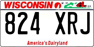 WI license plate 824XRJ