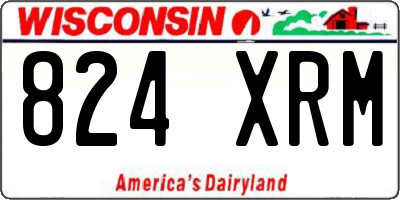 WI license plate 824XRM