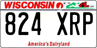 WI license plate 824XRP