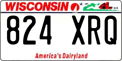 WI license plate 824XRQ
