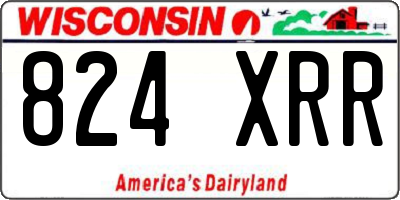 WI license plate 824XRR