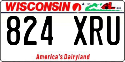 WI license plate 824XRU