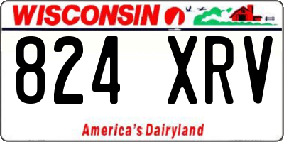 WI license plate 824XRV