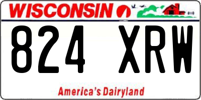 WI license plate 824XRW