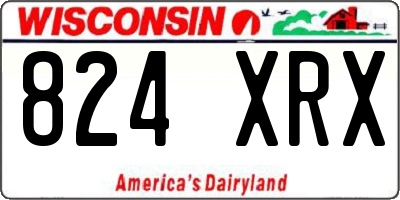 WI license plate 824XRX