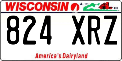 WI license plate 824XRZ