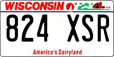 WI license plate 824XSR