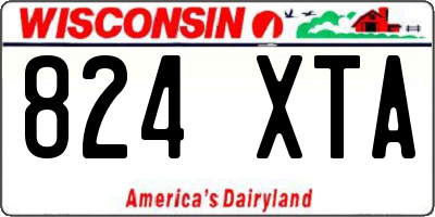 WI license plate 824XTA