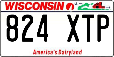 WI license plate 824XTP