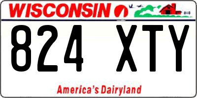 WI license plate 824XTY