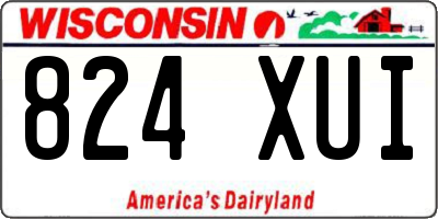 WI license plate 824XUI