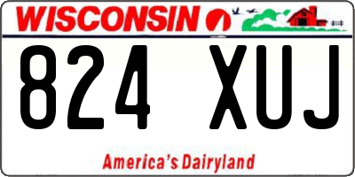 WI license plate 824XUJ