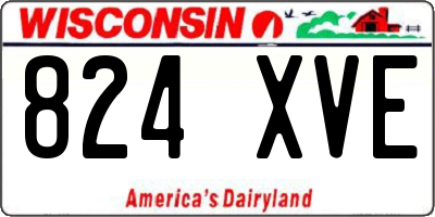 WI license plate 824XVE