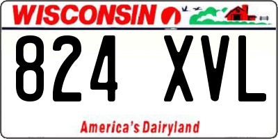 WI license plate 824XVL