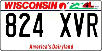 WI license plate 824XVR