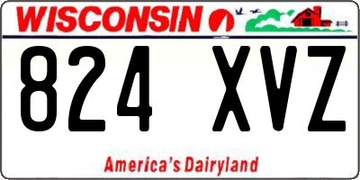WI license plate 824XVZ