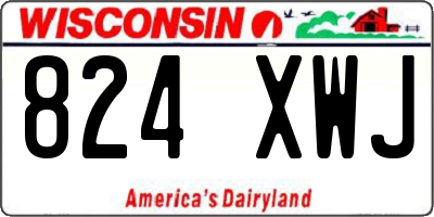 WI license plate 824XWJ